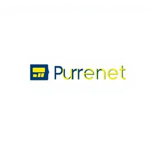 PS logo - Purenet Solutions wordmark in dark blue and yellow